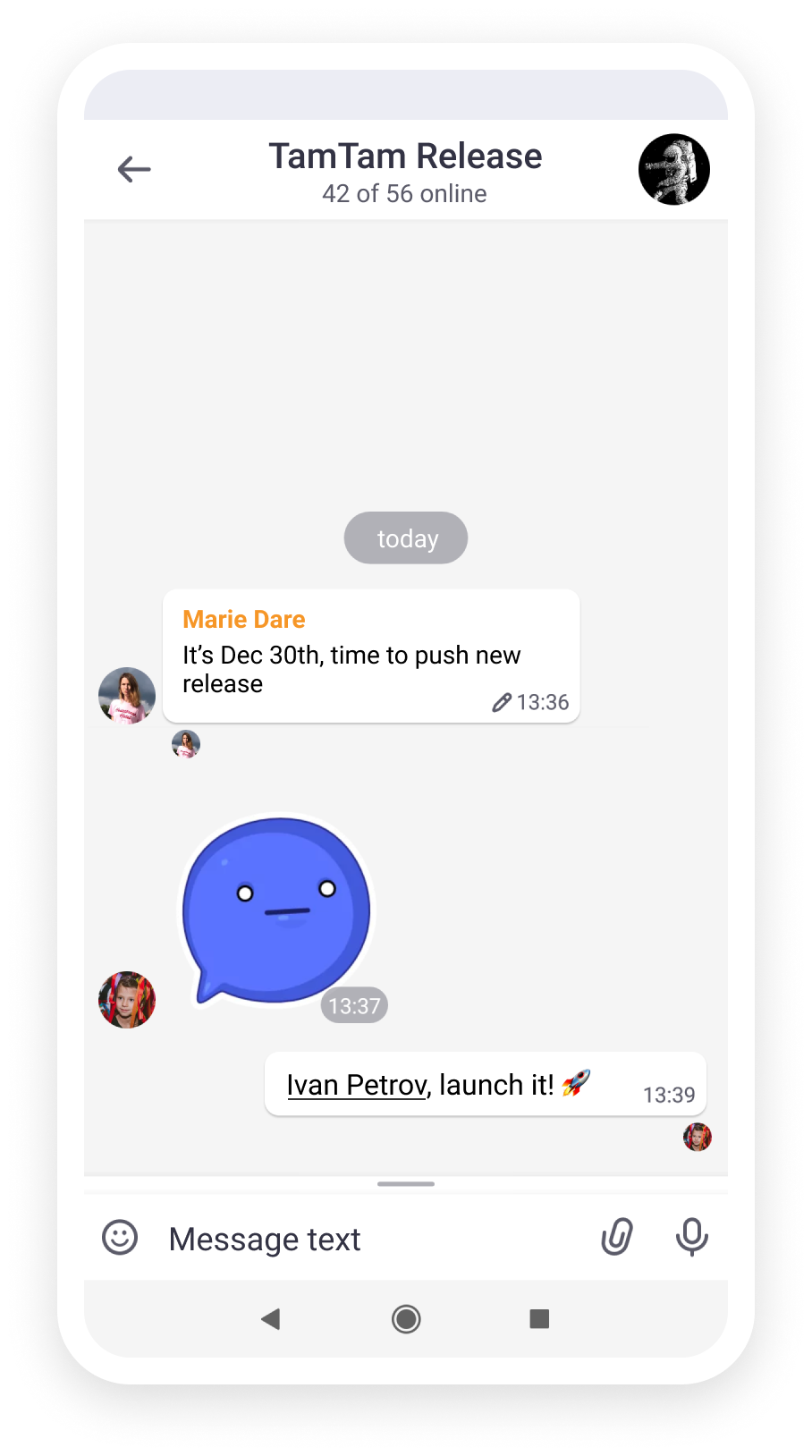 Tamtam chat